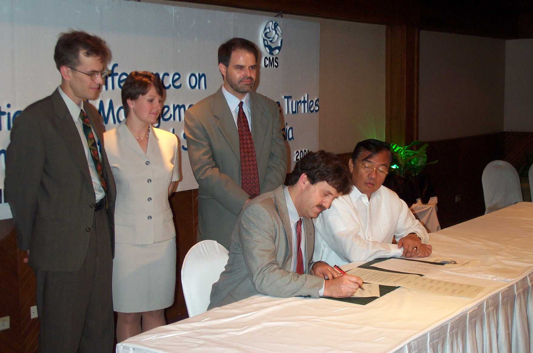 USA signing the MOU