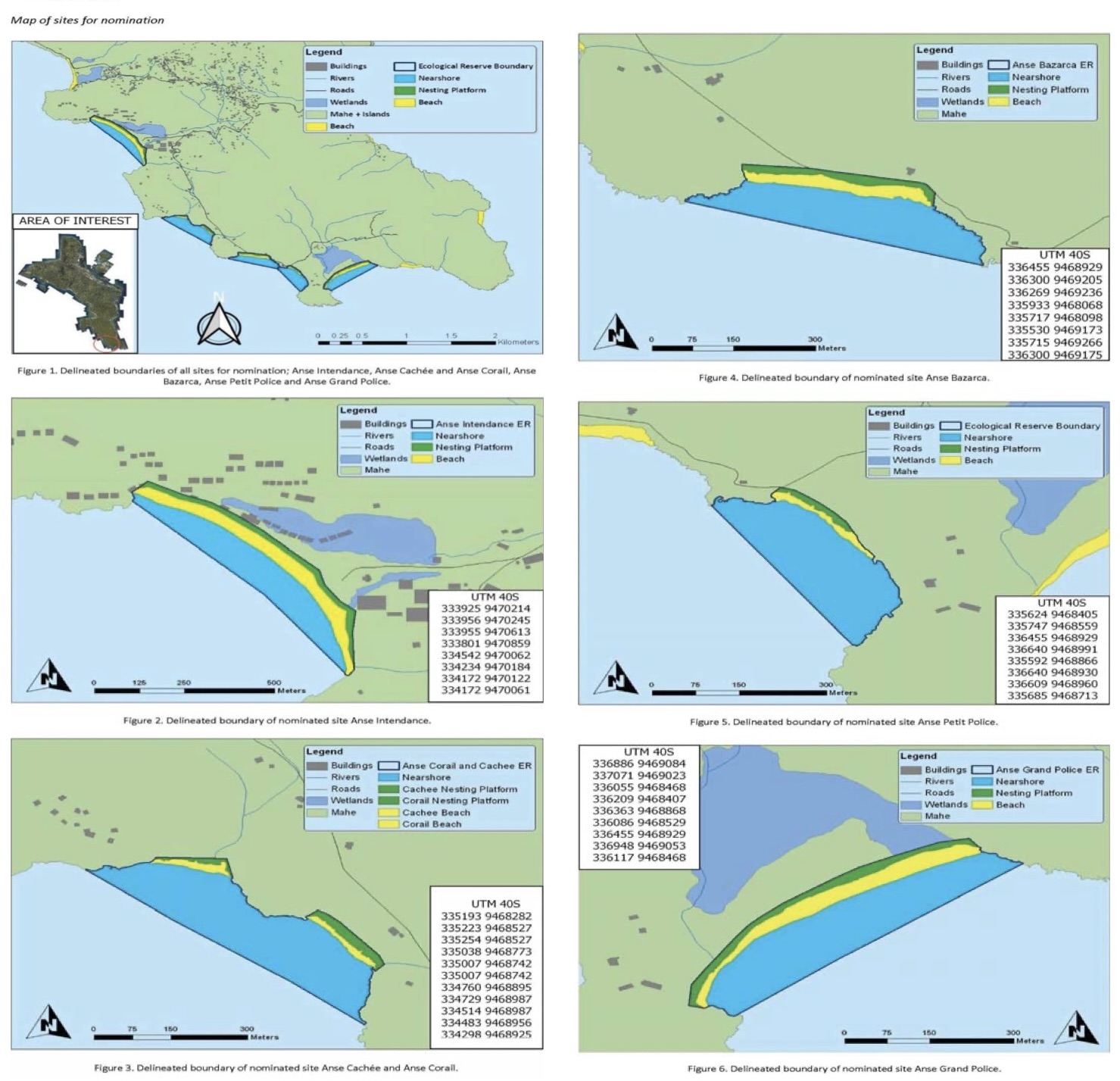 Maps of nominated SPA sites