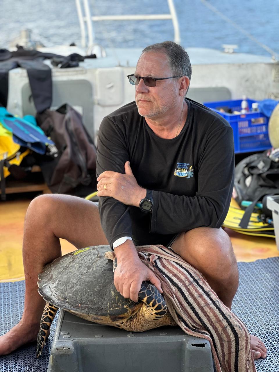 Nicolas Pilcher during fieldwork