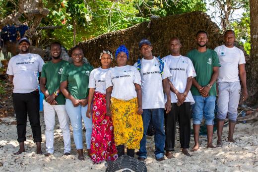 Group photo with Funzi BMU ambassadors